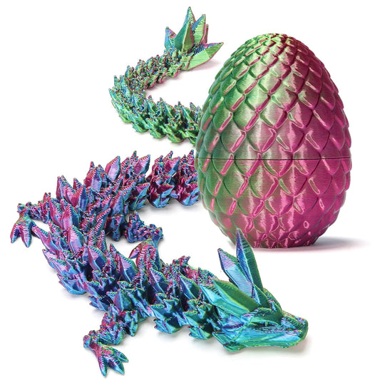 Zobetro dragon surprise egg in yellow-green for festive Easter decor and playful display.
