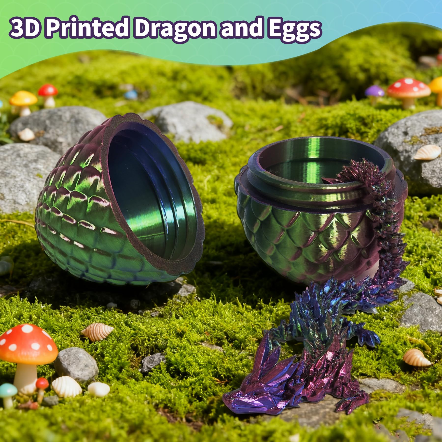 Realistic dragon egg design by Zobetro enhances desk decor with whimsy.