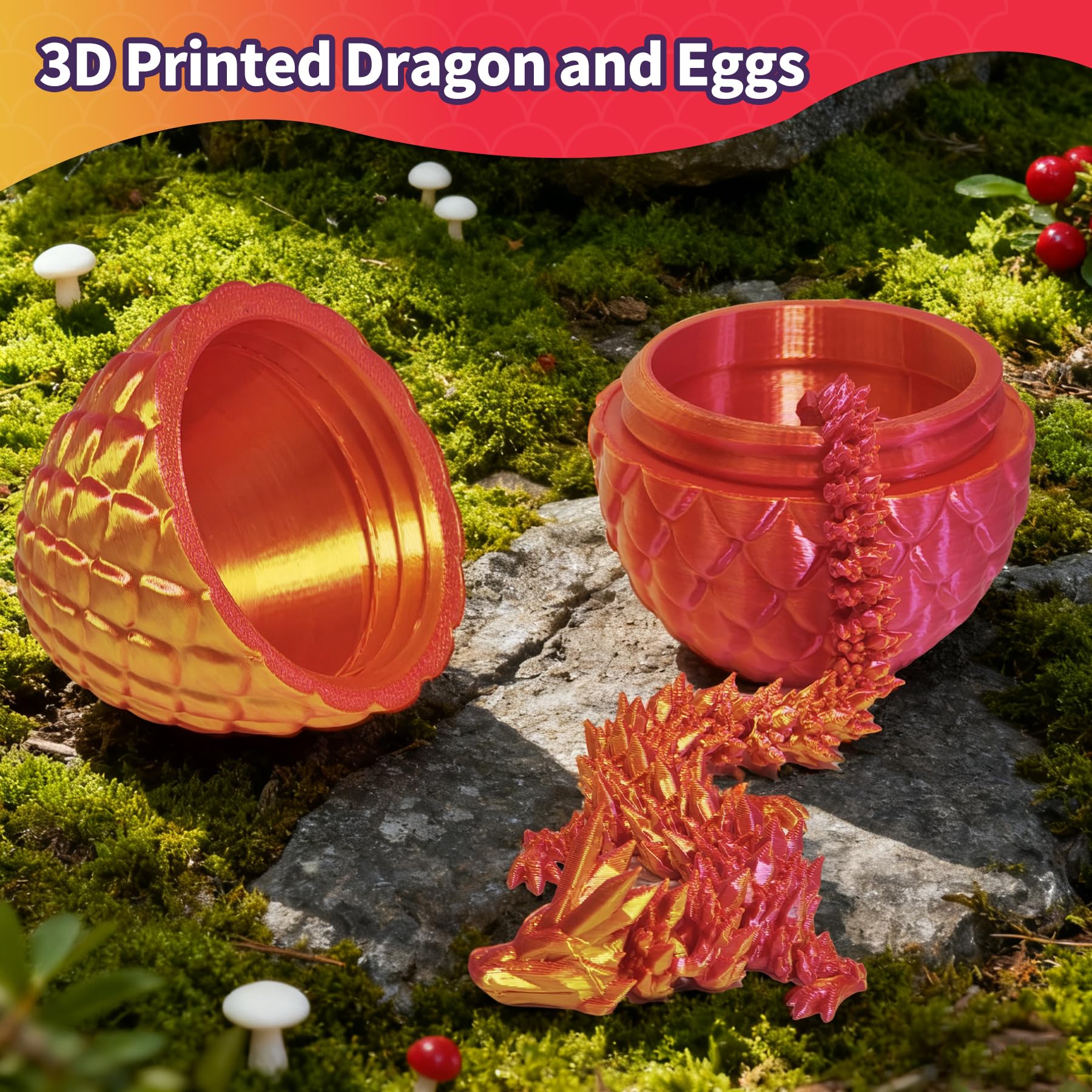 Zobetro realistic-dragon-egg-design with hinged joints for poseability