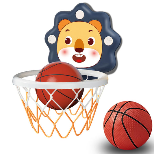 ZOENMG Toddler Basketball Hoop mounted on a wall for safe indoor play
