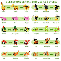 Zofunny three-animal blocks set boosts spatial thinking and creativity.