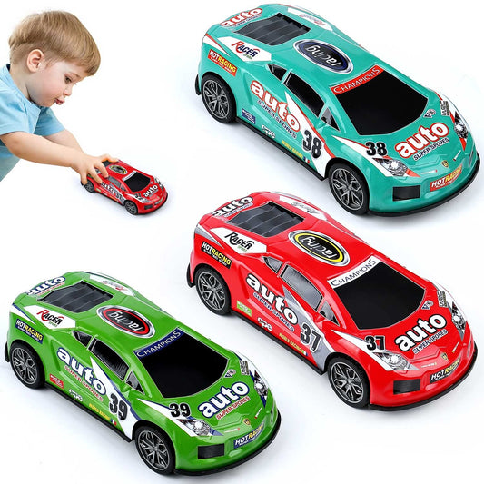 ZOHANINDL 7-inch friction power car red, durable ABS chassis for active playtime.