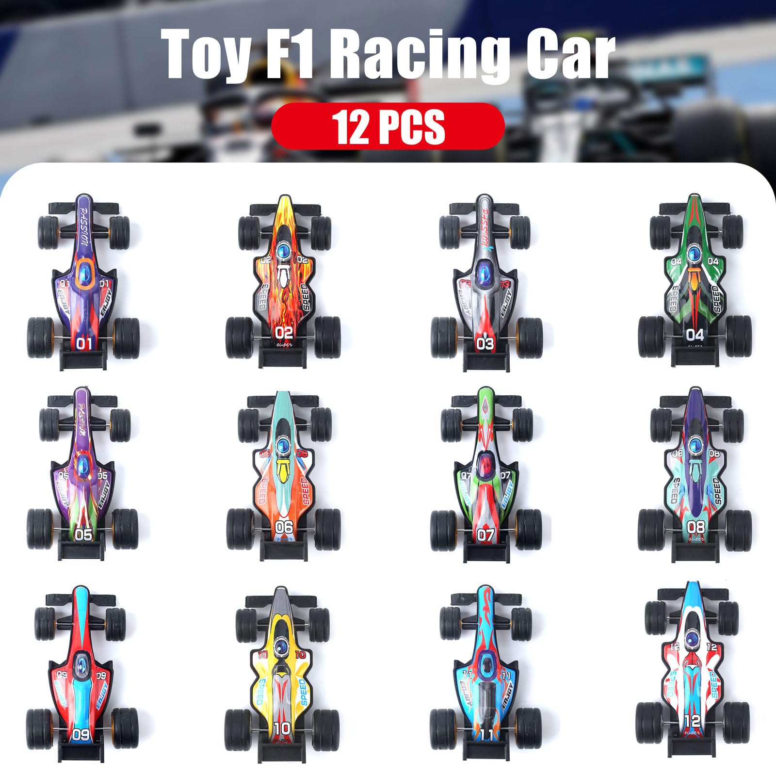 ZOHANINDL Easter and party use case with 12-pack cars as festive cake toppers