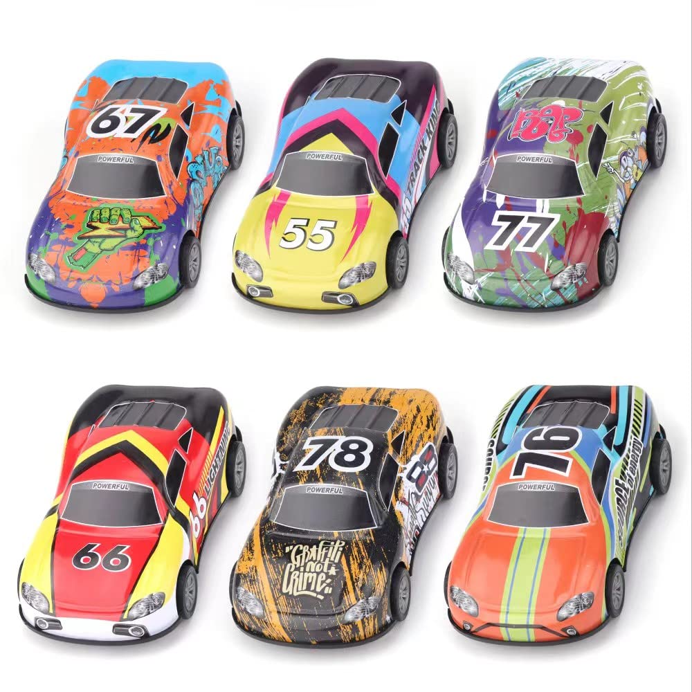 ZOHANINDL pull-back car set action; smooth wheels support easy start for little hands.