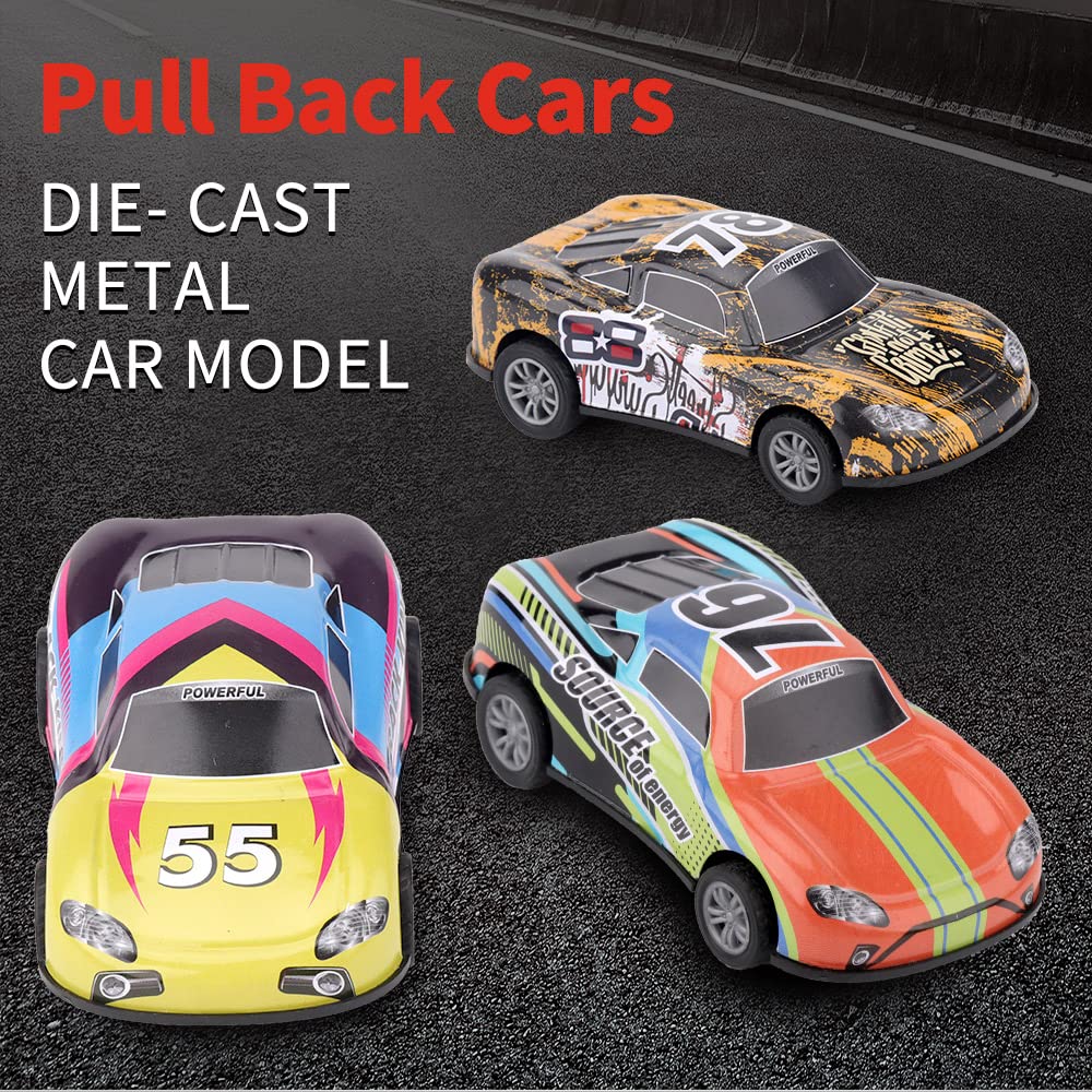 ZOHANINDL pull-back car set packaging; ready for gifting at parties.