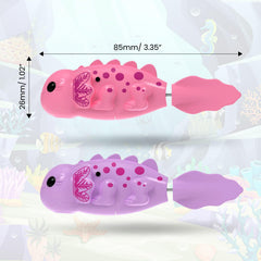 ZOHANINDL Robo Axolotl realistic texture enhances kid-friendly pretend aquariums.