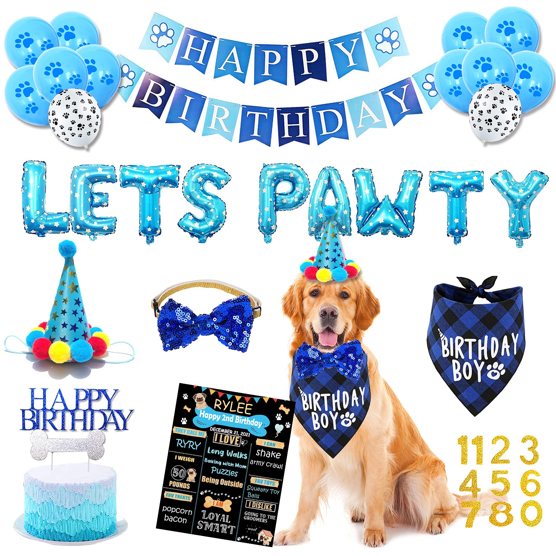 Zohokie blue dog birthday decorations elevate party ambiance and photos