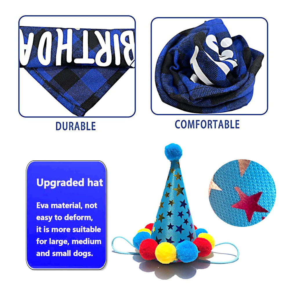 Zohokie dog birthday hat outfits pups for memorable moments