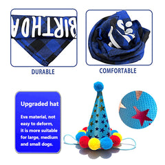 Zohokie dog birthday hat outfits pups for memorable moments