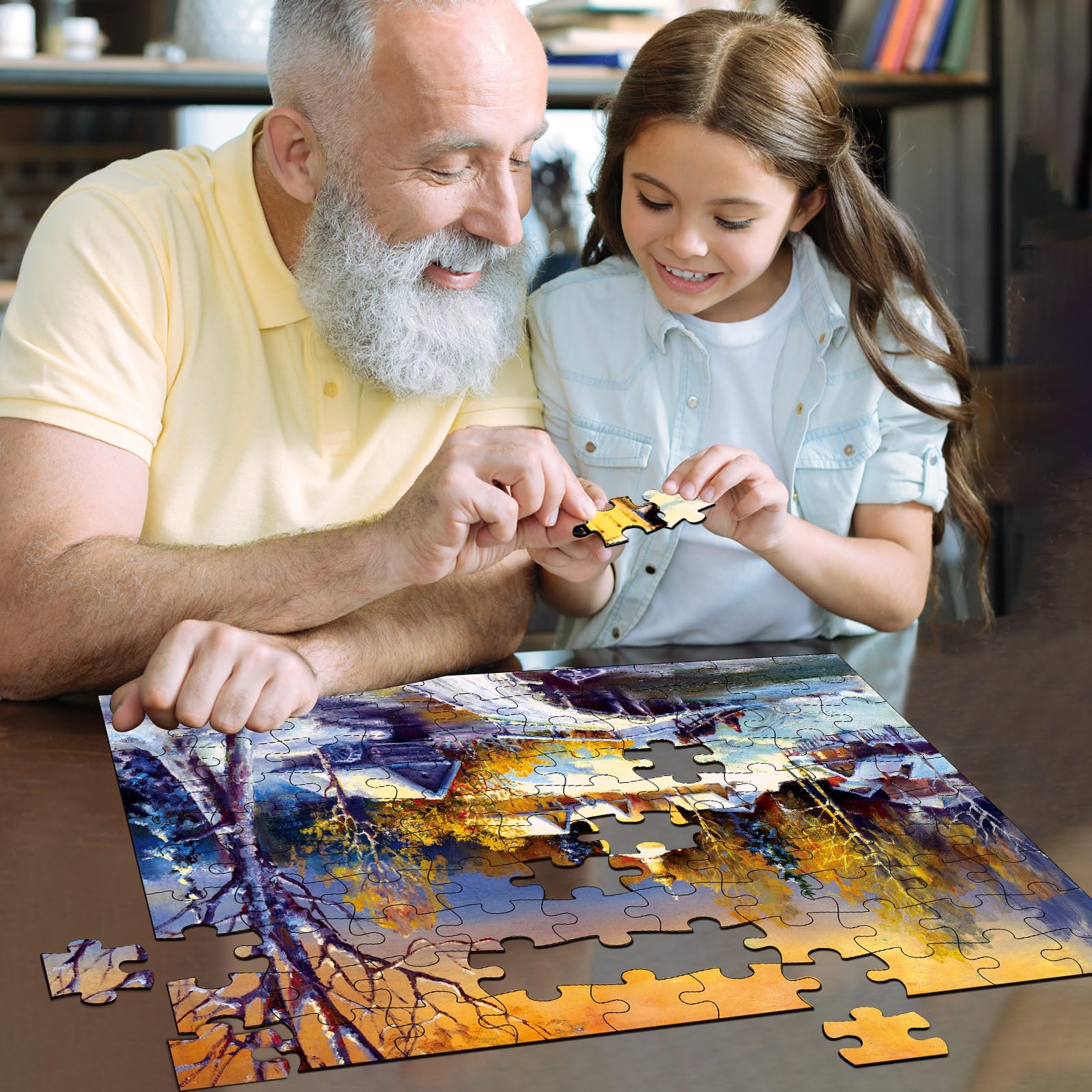 ZOIIWA country-life puzzle design—vivid colors spark conversation during gatherings