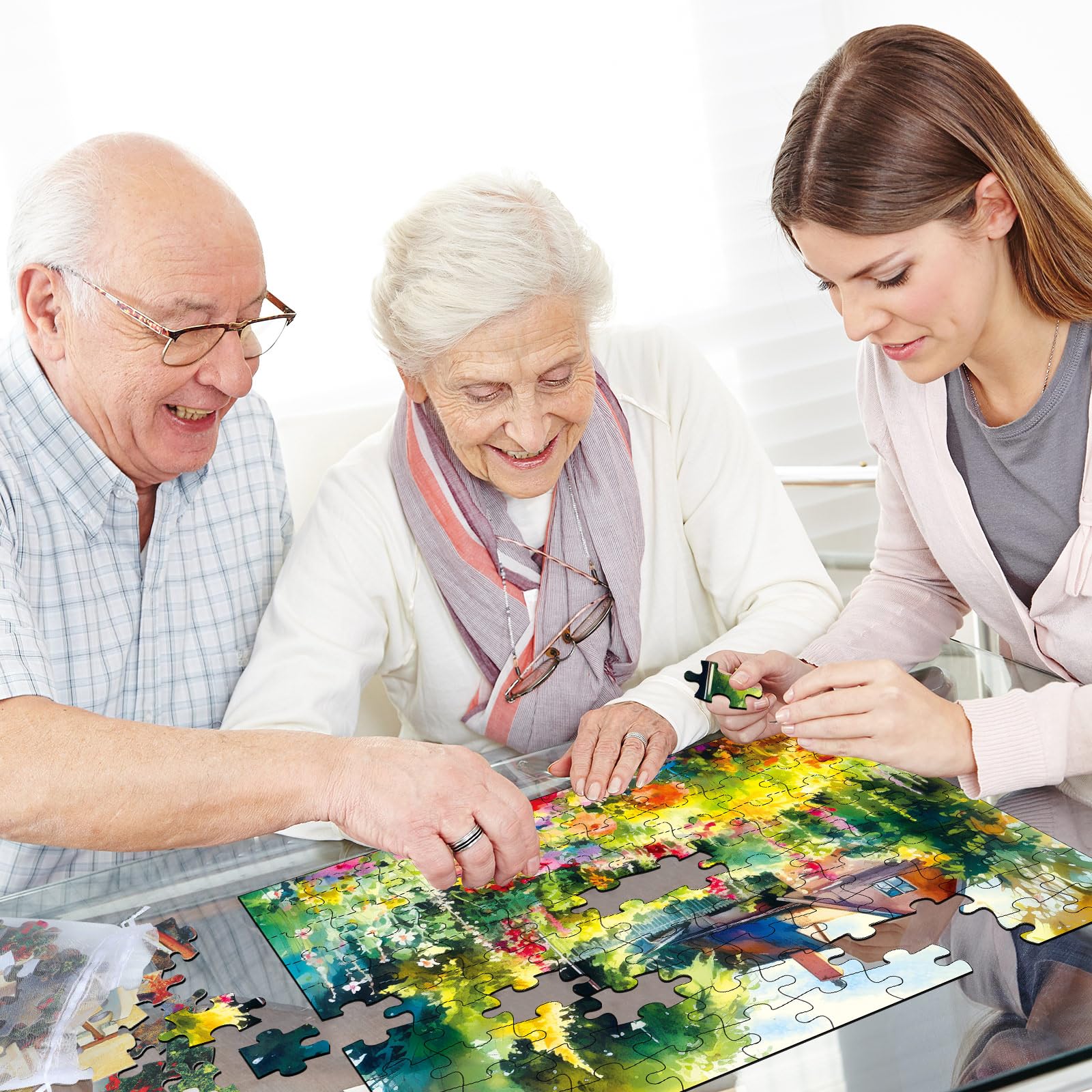 ZOIIWA elderly puzzle gift for seniors—thoughtful activity for holidays and reminiscence