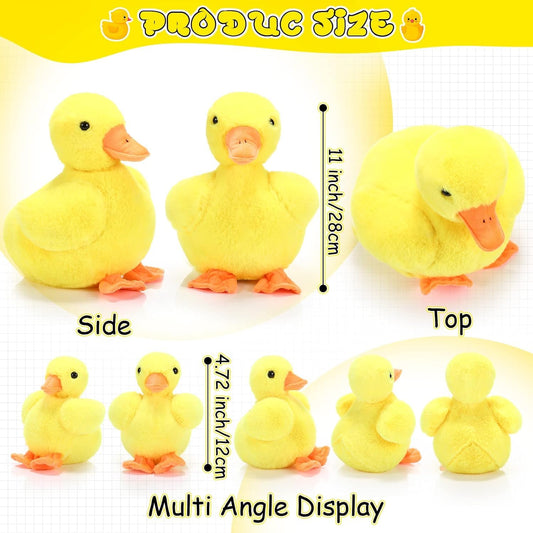 Zomiboo baby ducks 4in plush for portable comfort and secure play sets
