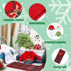 Zomiboo Santa knitted sweater for varied doll wardrobes.