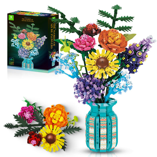ZONECYTD bouquet vase display with adjustable stems for customized decor.