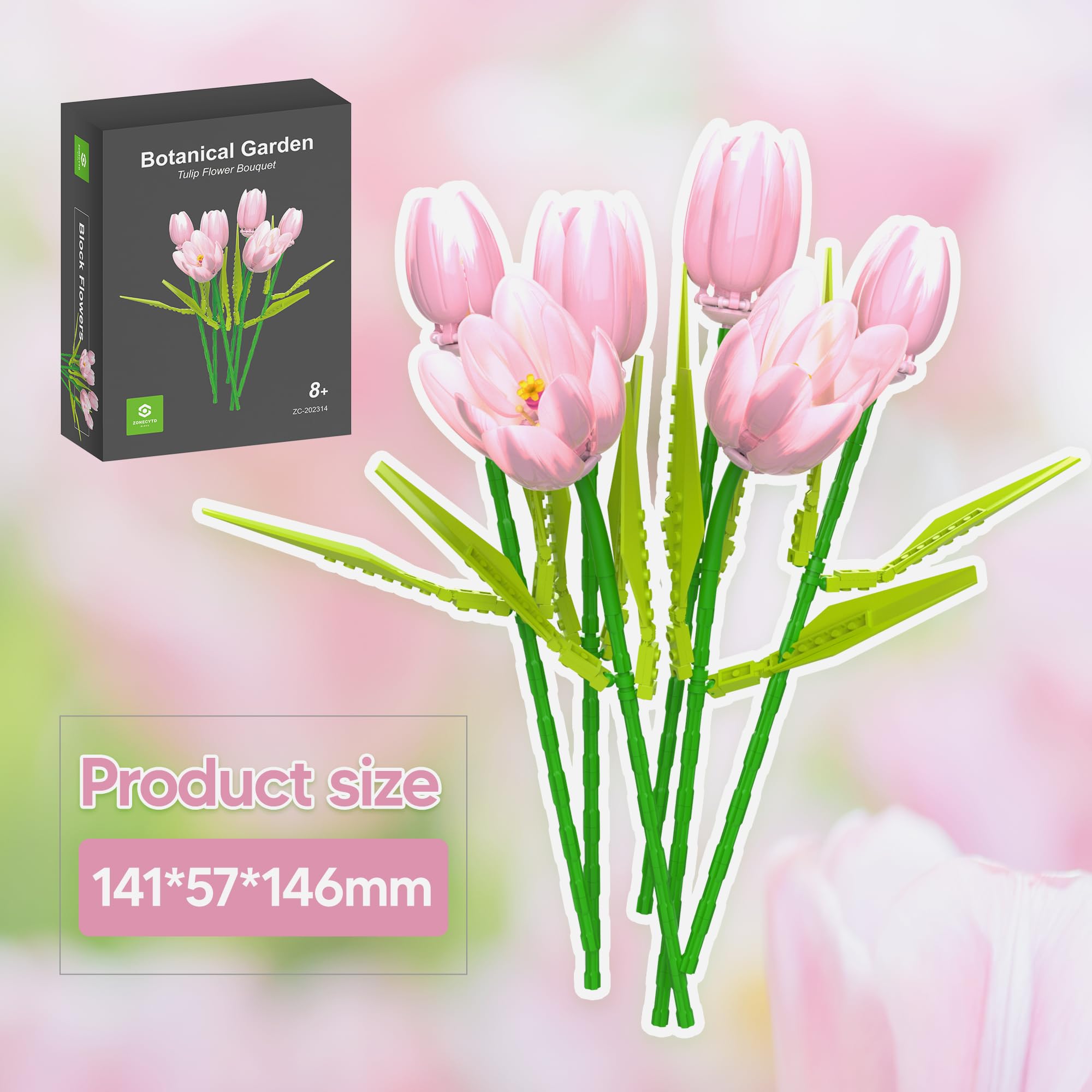 ZONECYTD Leaves and tulips add natural balance to your spaces.