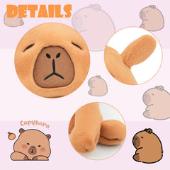 ZONESTA Capybara Hat on adult, cozy warmth with a cute touch.