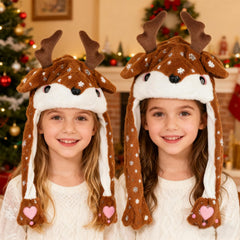 ZONESTA Plush Deer Jumping Ear Hat variety of shapes enhances playful styling.