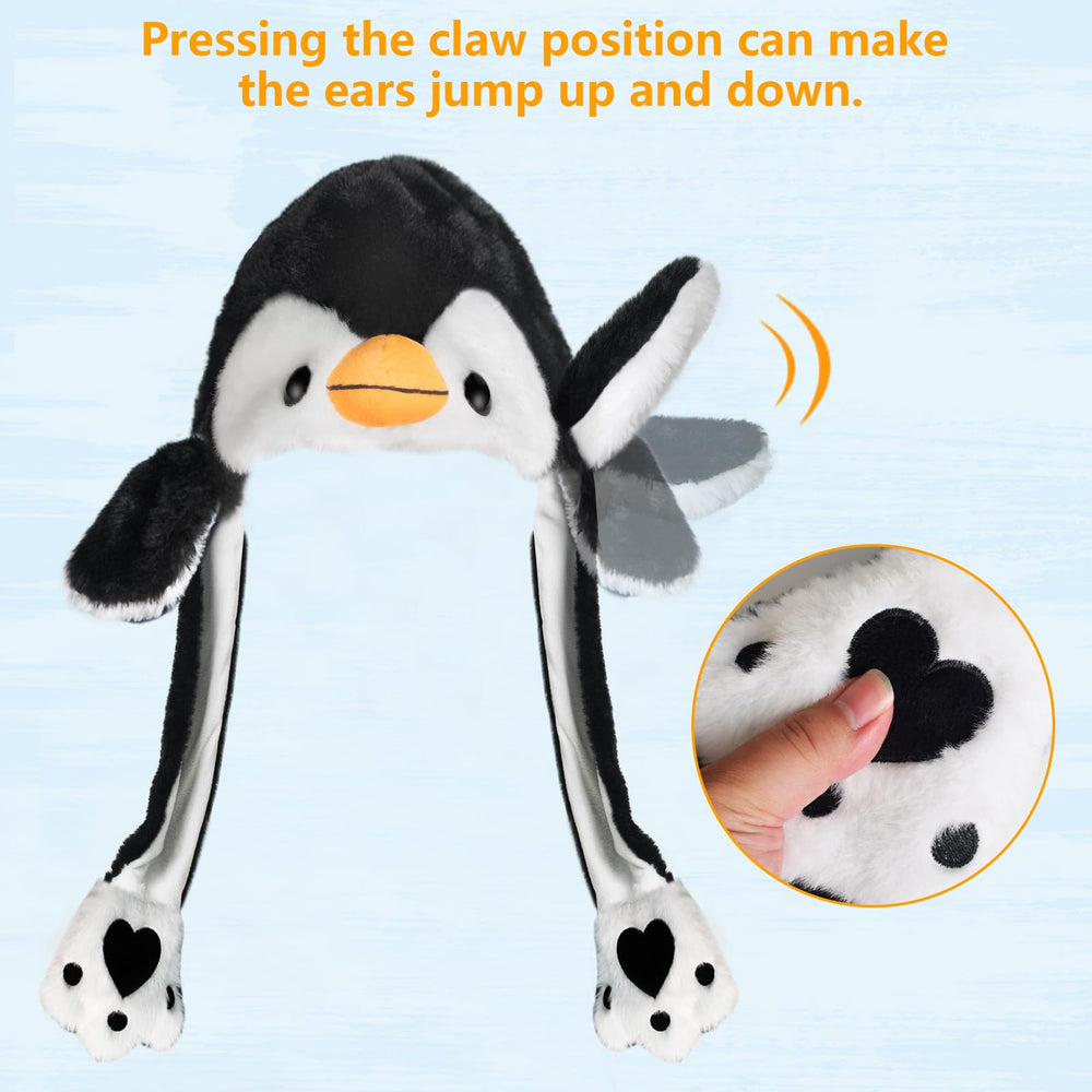 ZONESTA Standard-size animal hat fits kids and adults for versatility.