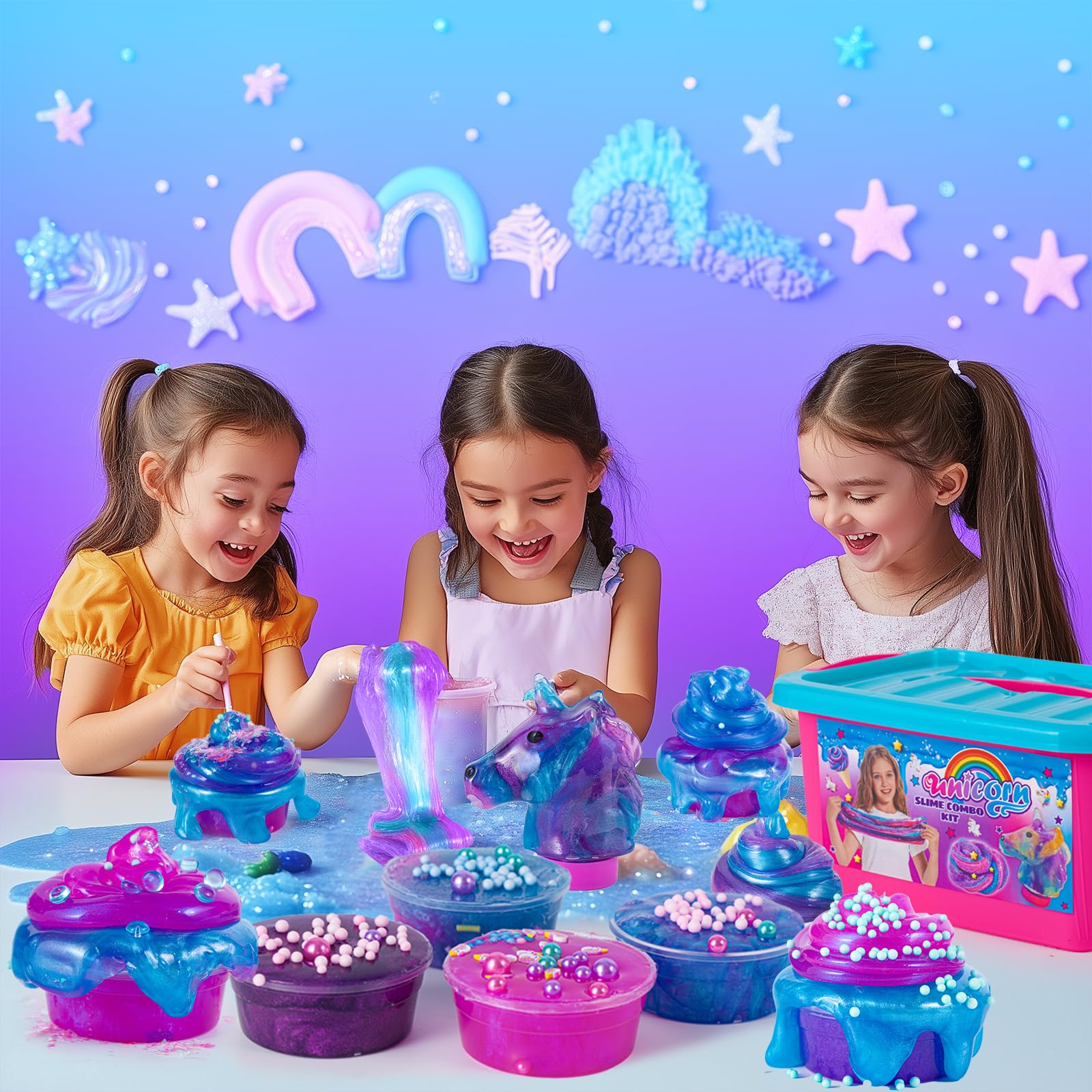 ZOnFRTO Mini Unicorn Slime Kit – galaxy slime for space-themed creativity