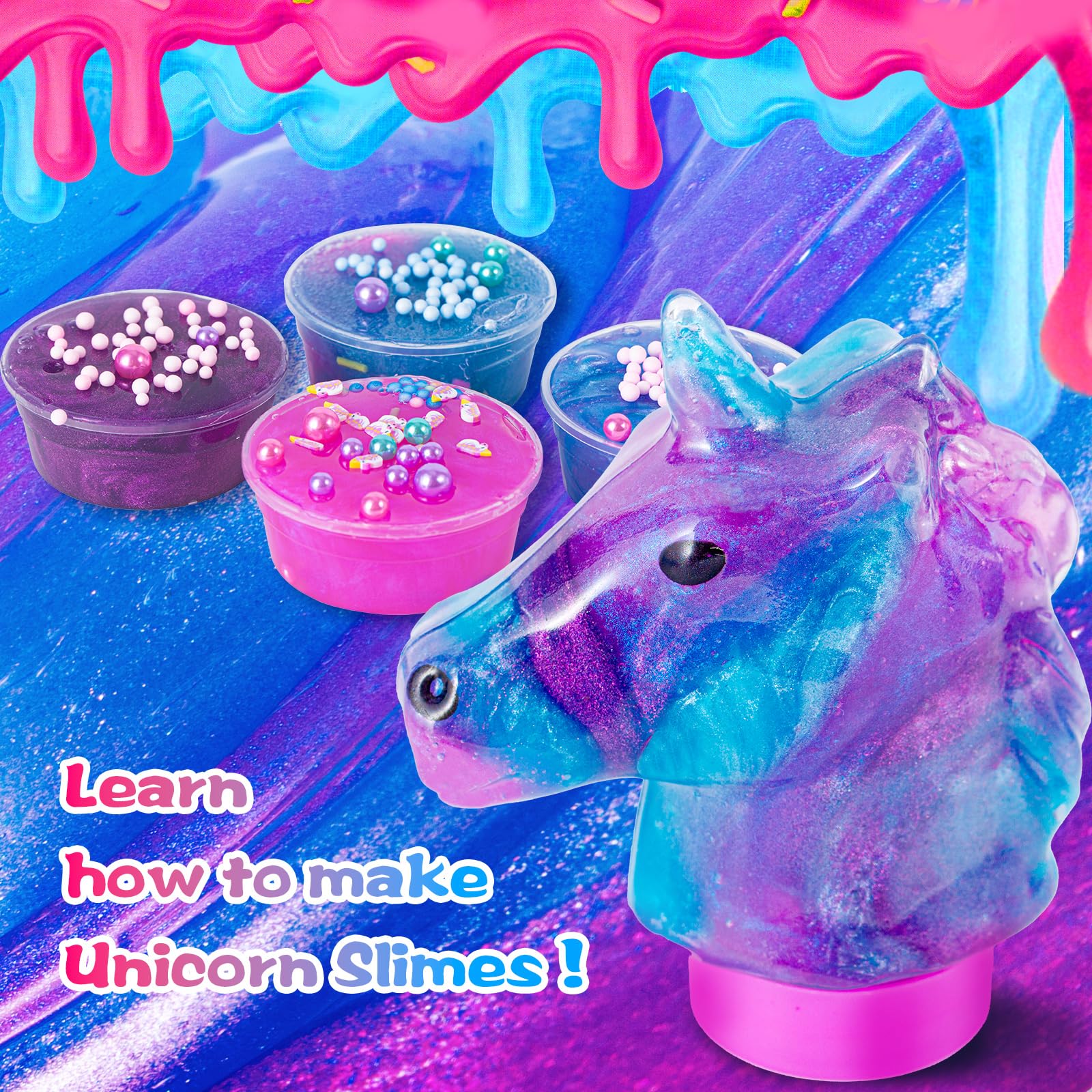 ZOnFRTO Mini Unicorn Slime Kit – party favors for celebrations