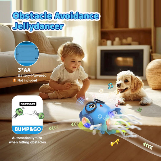 Zonopy Jellydancer supports tummy time and light tracking for infants