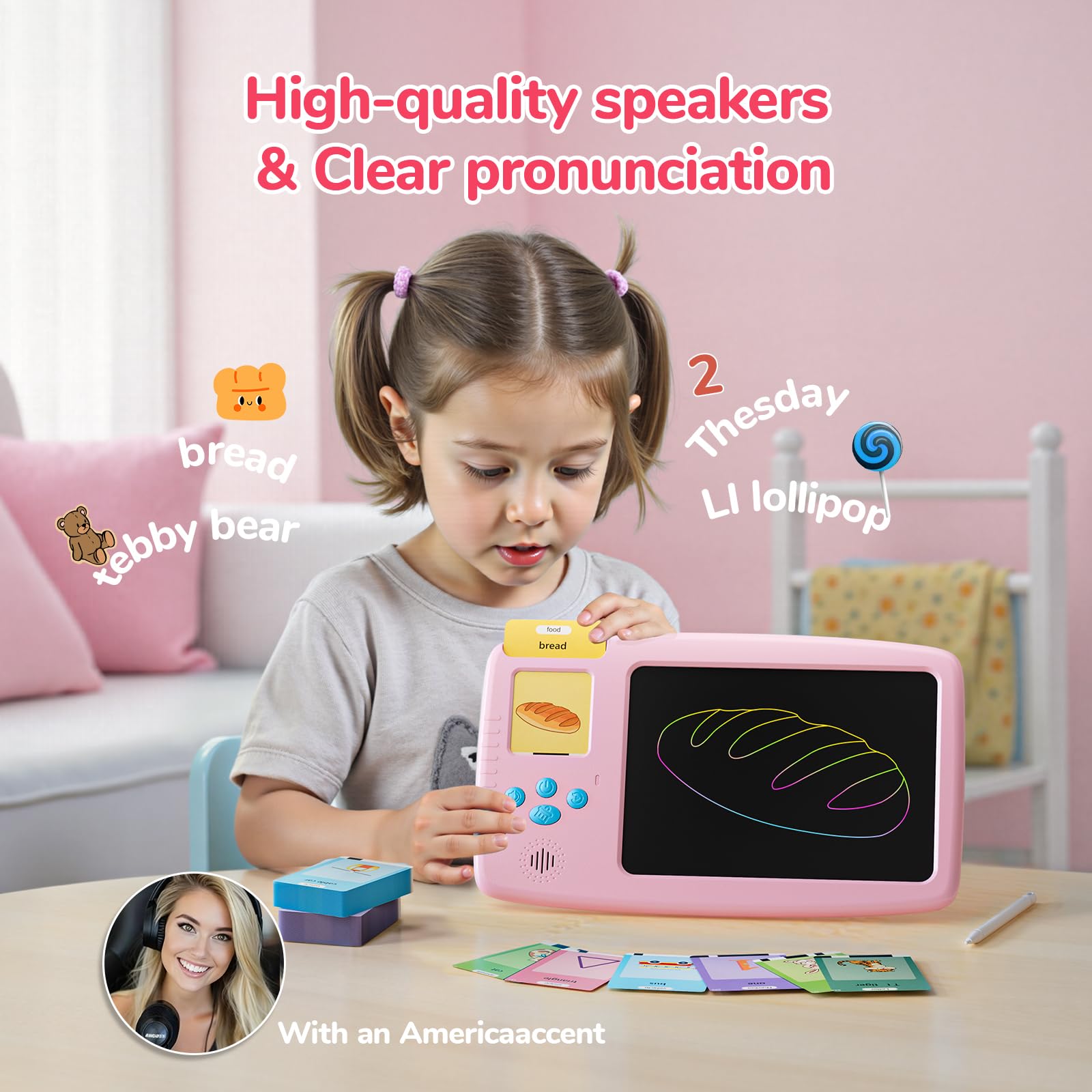 ZONSTVYS rechargeable battery enables days of use between charges.