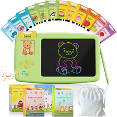 ZONSTVYS talking flash cards reader prompts word recognition for toddlers.