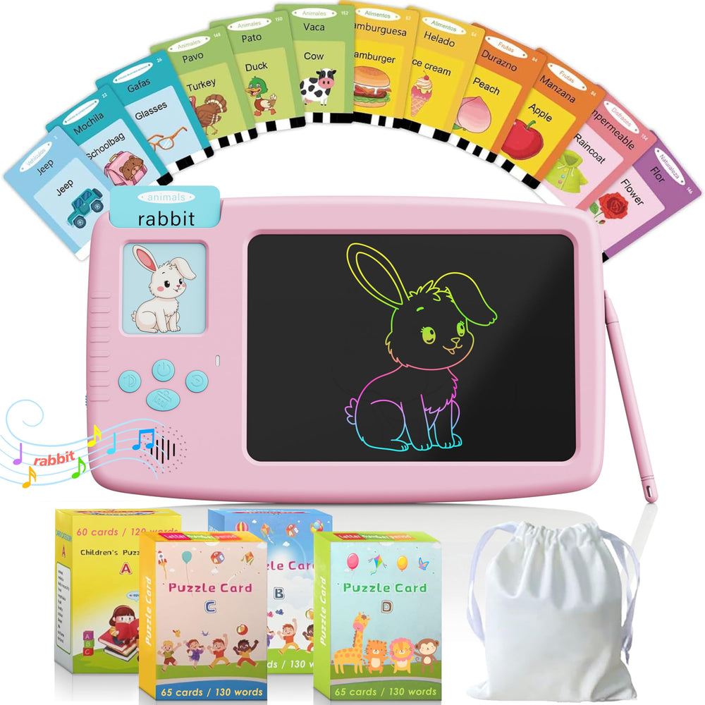 ZONSTVYS Talking Flash Cards with tablet for interactive language learning and play.