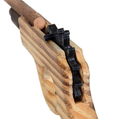 zonzxcv log color wooden gun with smooth edges for safe play