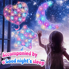 ZOOI 3D string art kit lantern for ambient glow and cozy bedroom decor.