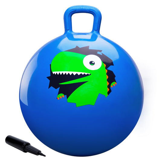 ZOOJOY 20-inch hopper ball with dinosaur graphics for safe active play indoors or outdoors.