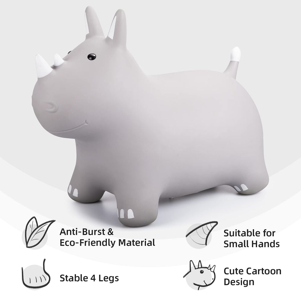 ZOOJOY bouncy horse hopper close-up of soft PVC material