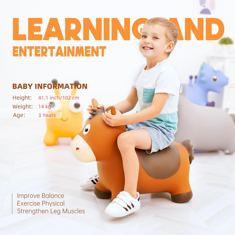 ZOOJOY horse toy with flowing mane for tactile sensory exploration