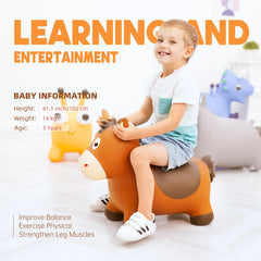 ZOOJOY horse toy with flowing mane for tactile sensory exploration