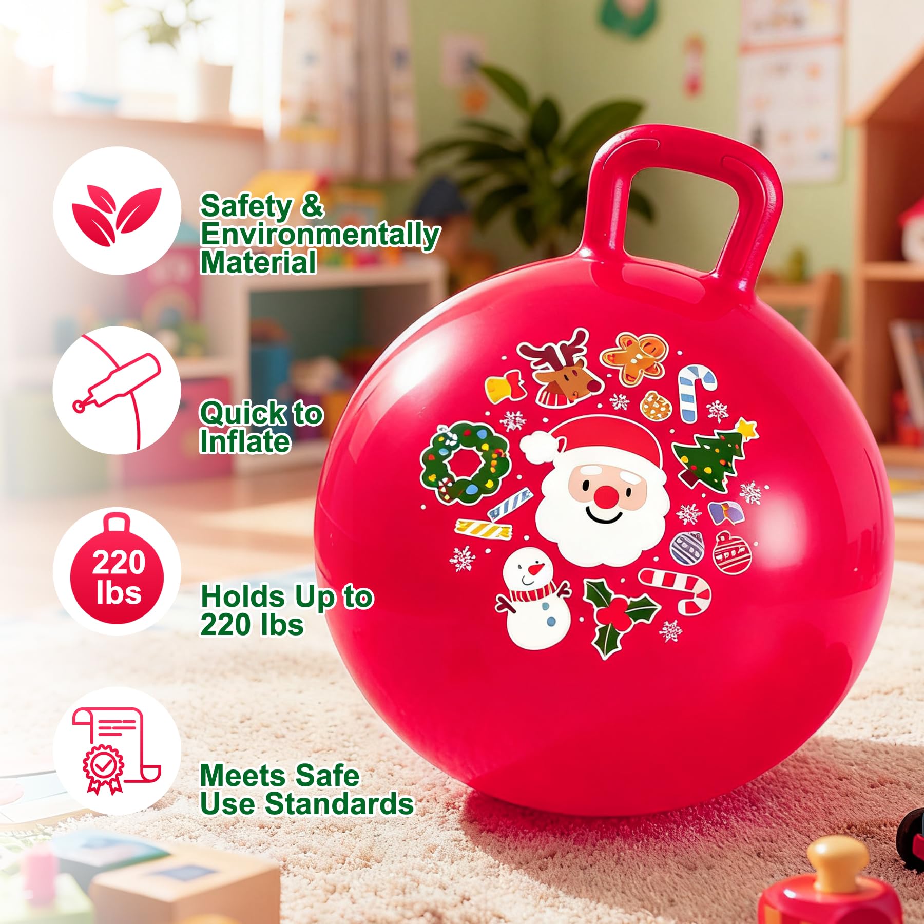 ZOOJOY burst-resistant PVC keeps the toy durable through play.