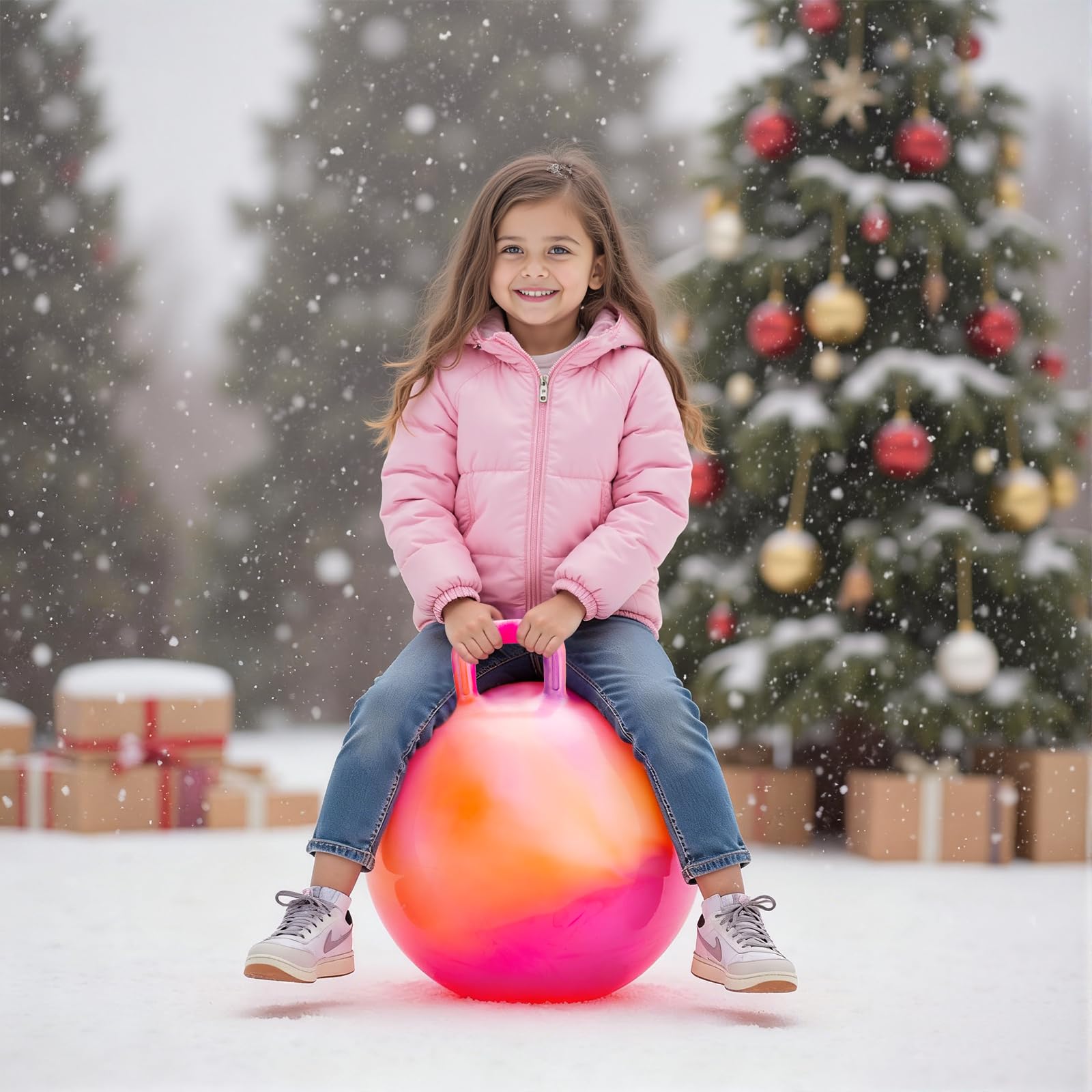 ZOOJOY Clouds Hopper Ball handle close-up showing secure grip.