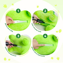 ZOOJOY plush dinosaur hopper has soft plush texture for comforting tactile feel
