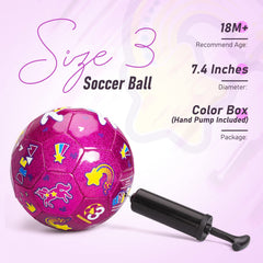 ZOOJOY glitter surface pink unicorn ball shines in sunlight for outdoor play