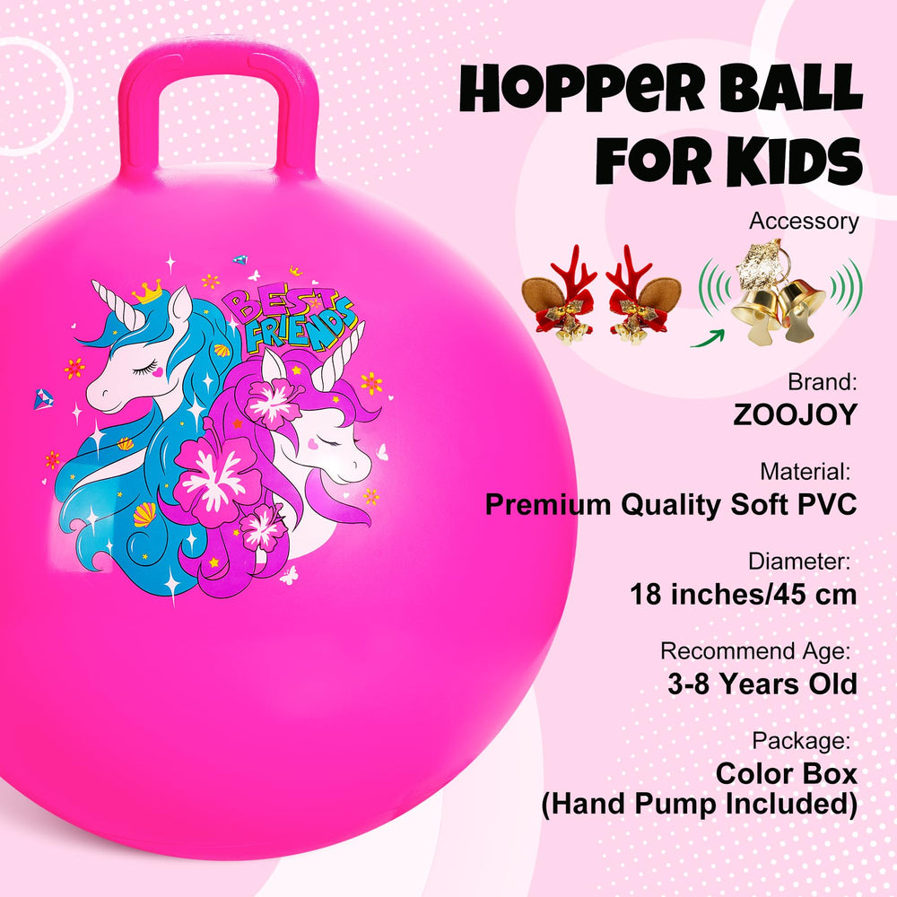ZOOJOY 18-inch diameter hopper ball suited for safe sizing and playtime