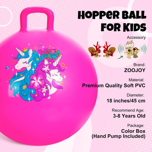 ZOOJOY 18-inch diameter hopper ball suited for safe sizing and playtime