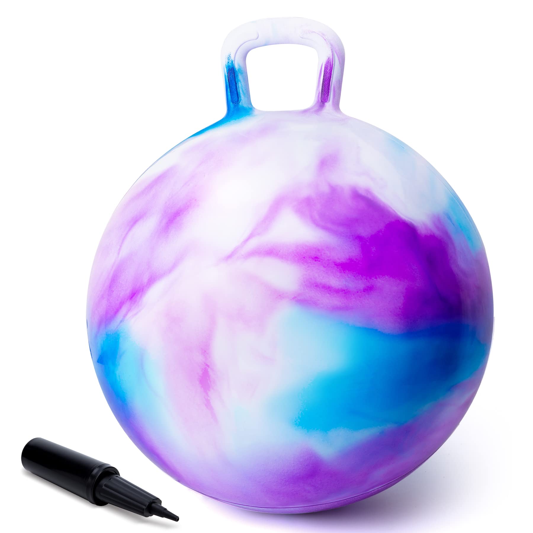 ZOOJOY hopper ball with cloud pattern, 18-inch diameter, ideal for active kids.