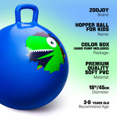 ZOOJOY hopper ball 18 inch diameter for active play