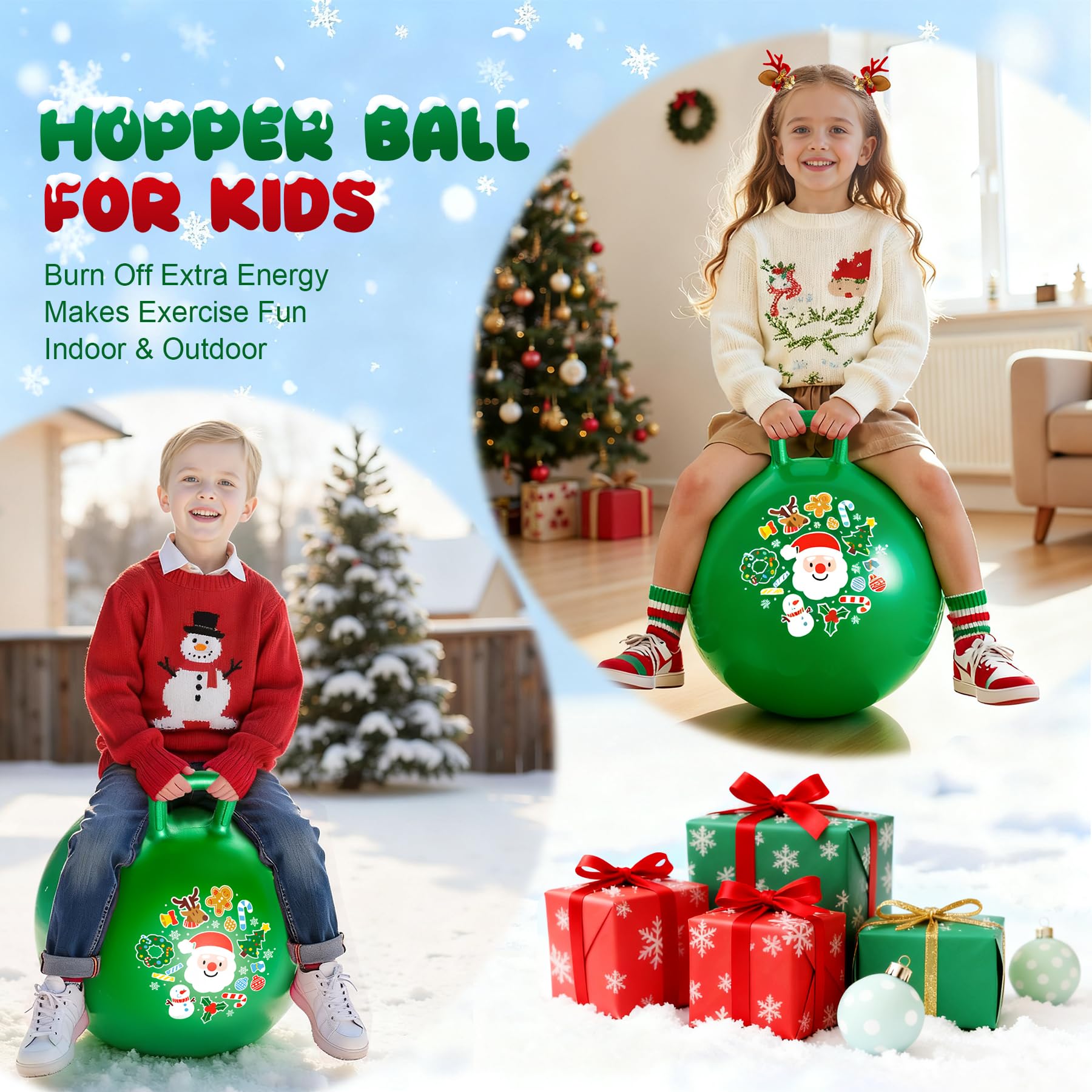 ZOOJOY hopper ball set for indoor learning and outdoor adventures.