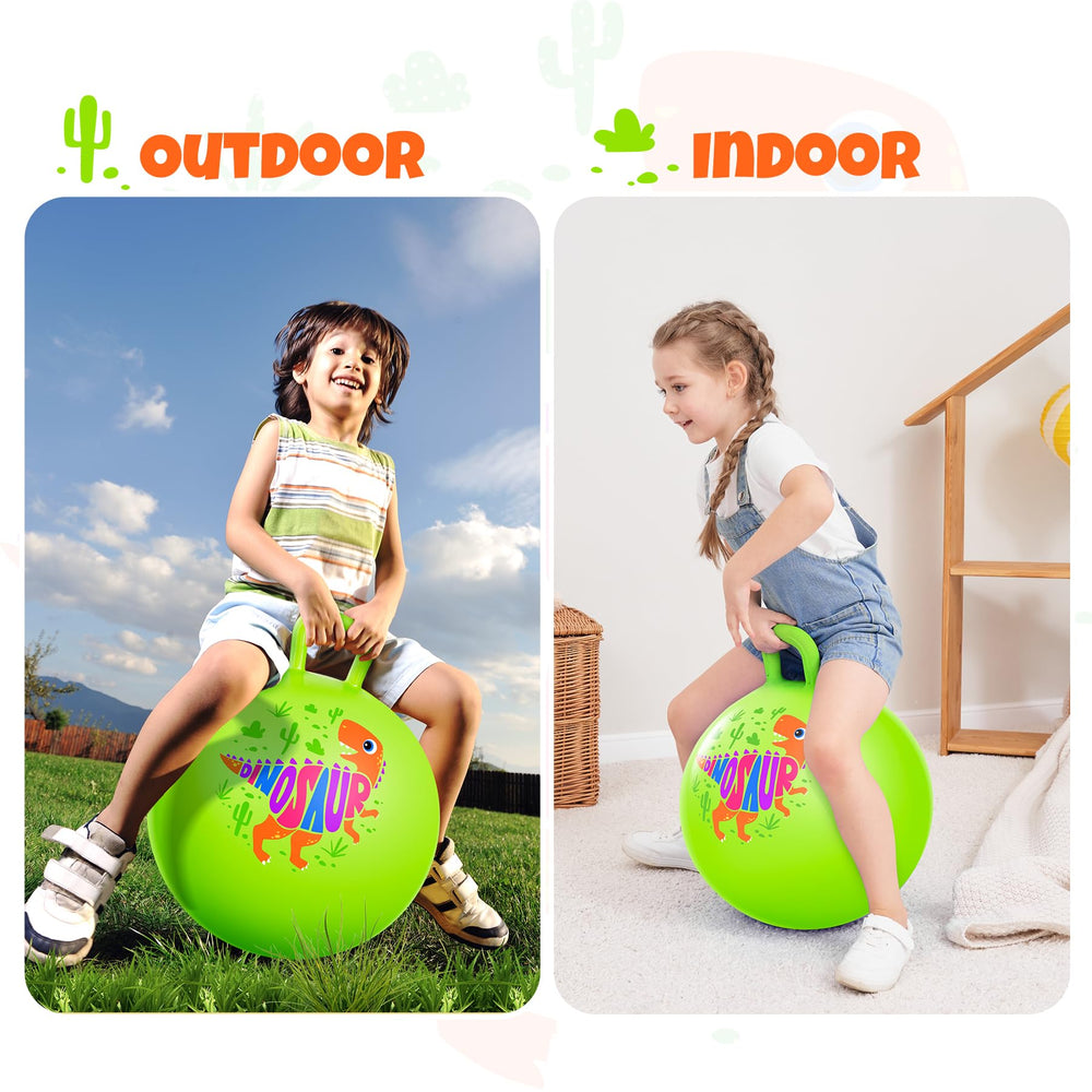 ZOOJOY Hopper Ball includes a pump for fast and easy inflation.