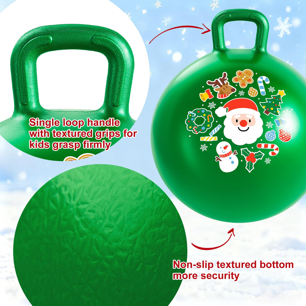 ZOOJOY green hopper ball with included pump for quick inflation.