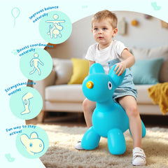 ZOOJOY indoor-outdoor-play-hopper adapts to living room or yard play.