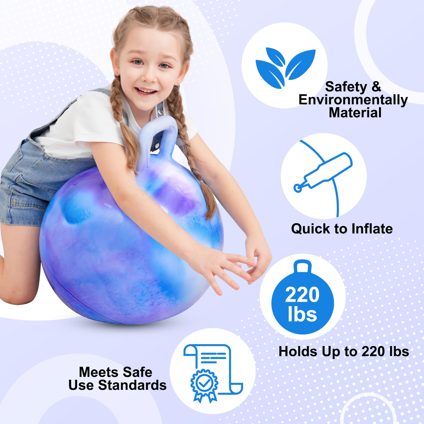 ZOOJOY hopper ball set for indoor and outdoor use and versatile play.