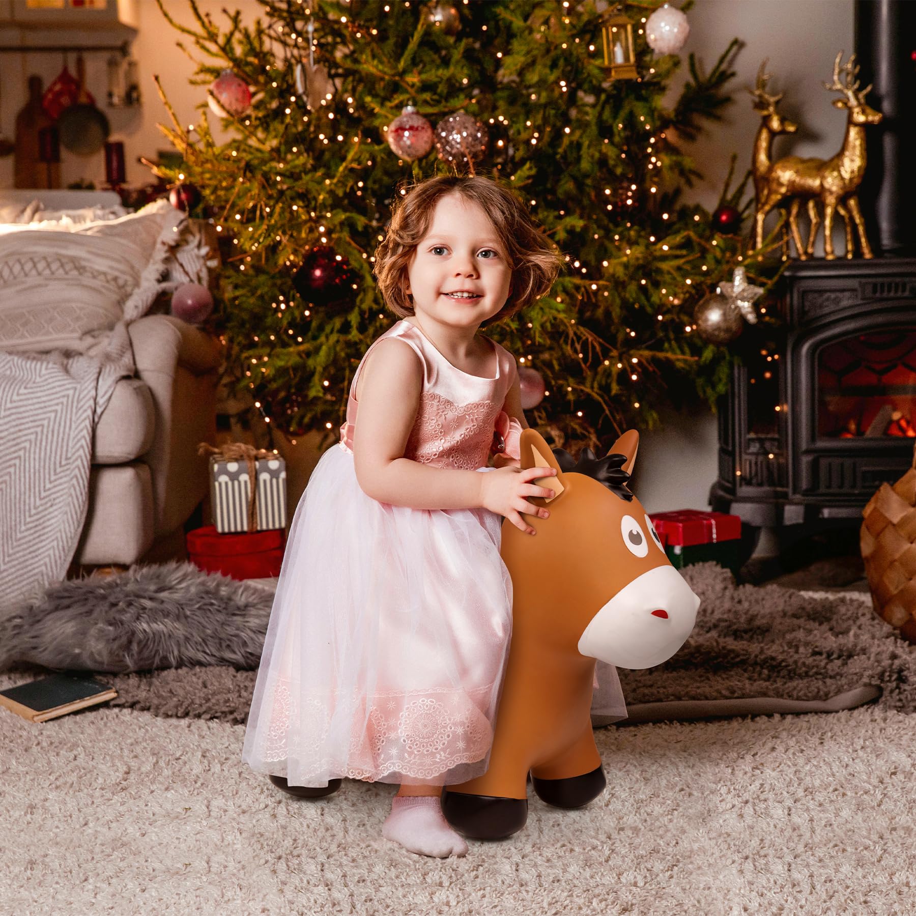 ZOOJOY inflatable horse safety materials for gentle play
