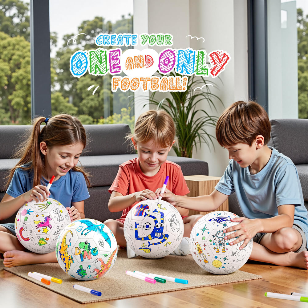ZOOJOY monster outlines on ball ready for coloring and personalization
