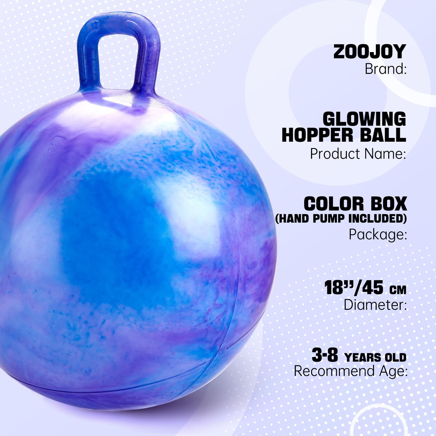 ZOOJOY Glow-in-the-dark ball enables safe indoor and outdoor play